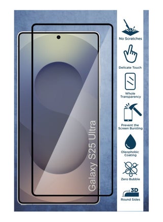 2pack Samsung Galaxy S25 Ultra screen protector[made of tempered glass,][high definition and transparent][scratch-resistant][supports fingerprint unlocking] - view 3